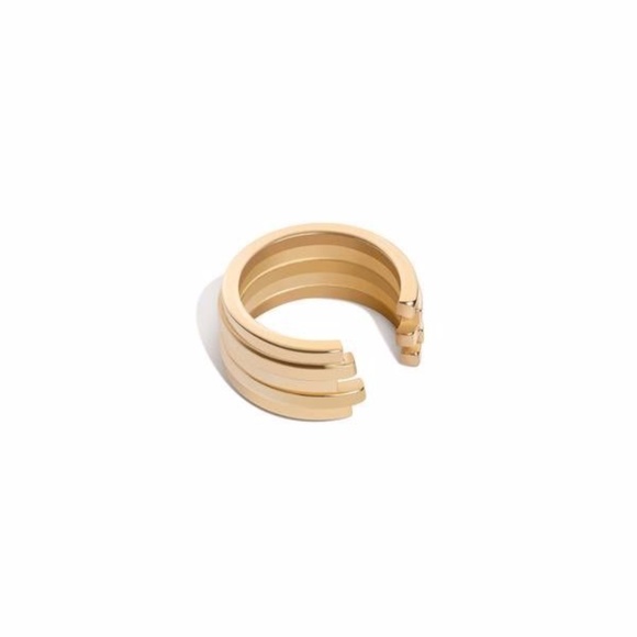 Jewelry - AUrate Vermeil 14K Gold Tribar Ring Size 6