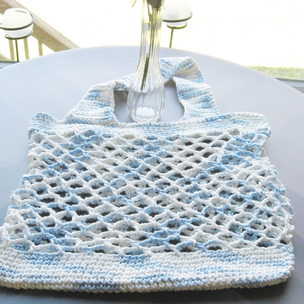 Handmade Crocheted LARGE Cotton Market Bag