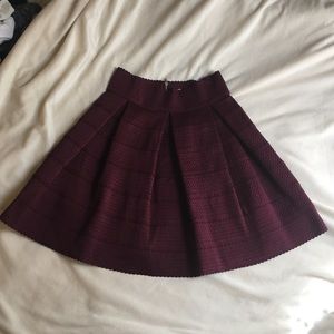 Charlotte Russe Burgundy skirt