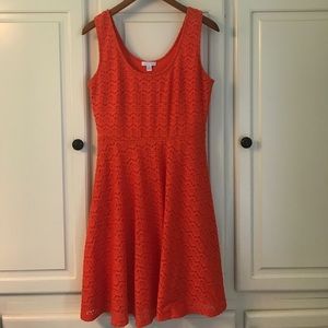 Orange tank crochet dress 🍊