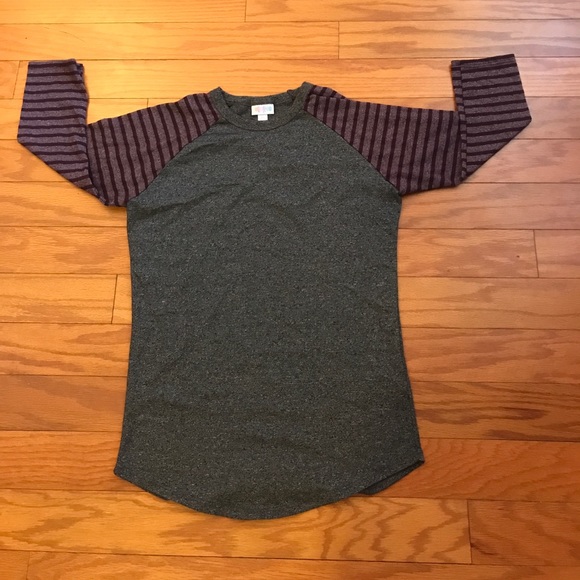 LuLaRoe Tops - Lularoe Randy Shirt Purple and Gray