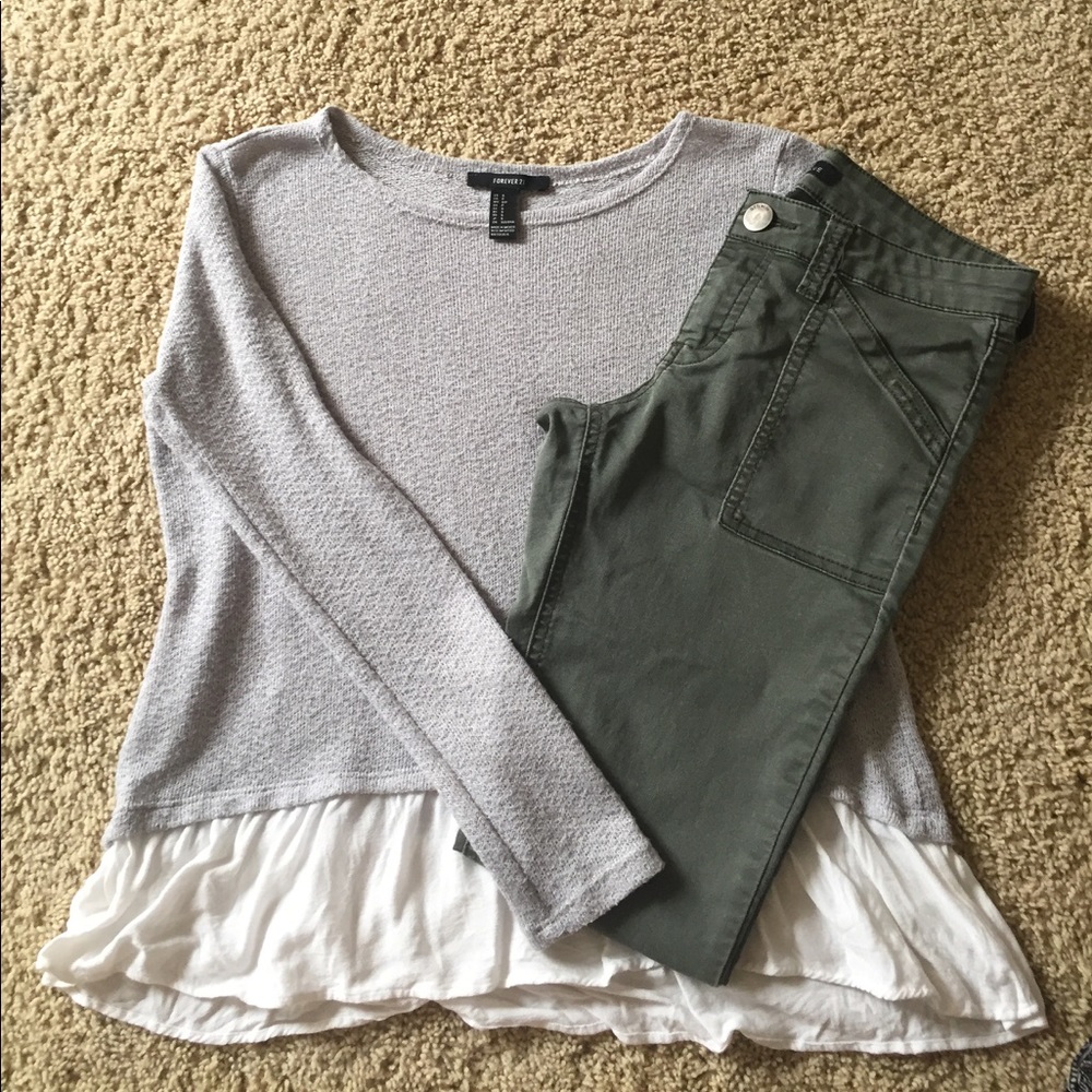 army green pants