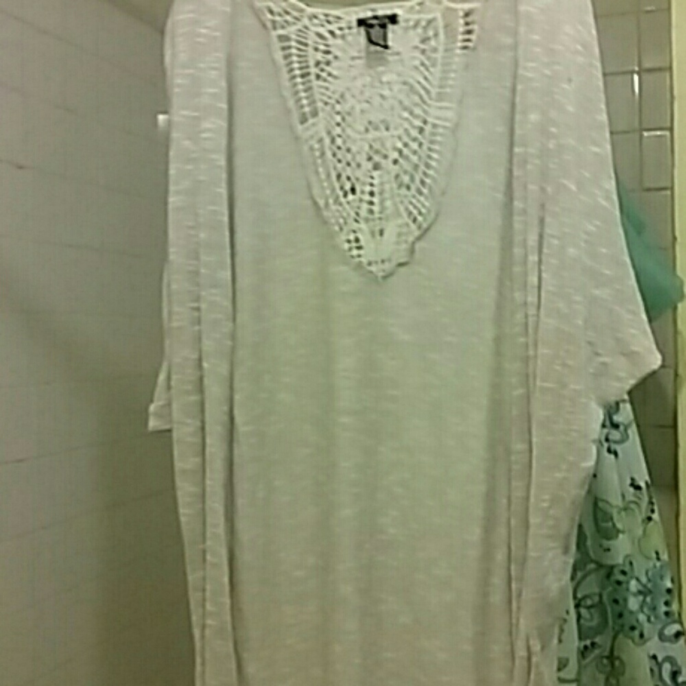 cream cardigan medium