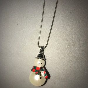 Snowman necklace