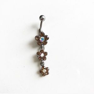 (NEW) Flower Chandelier Belly Ring