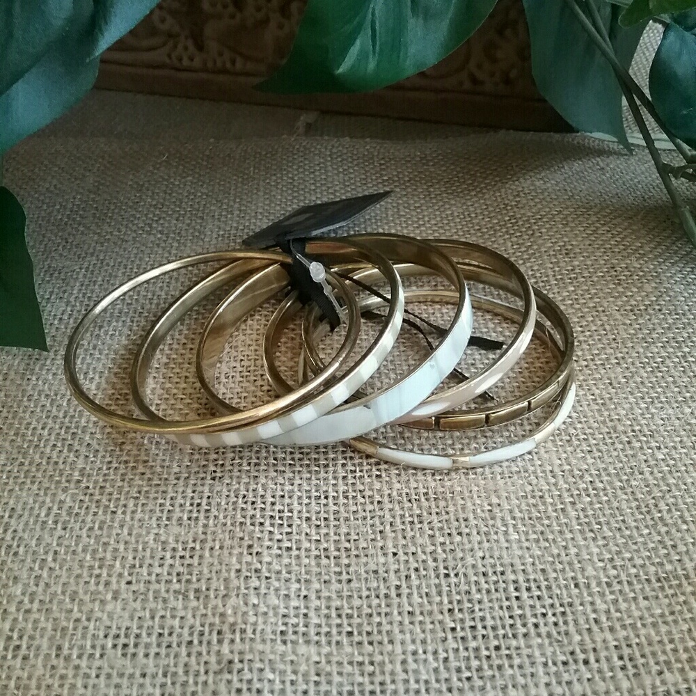 MudPie Gold Tone Arm Candy Bracelets