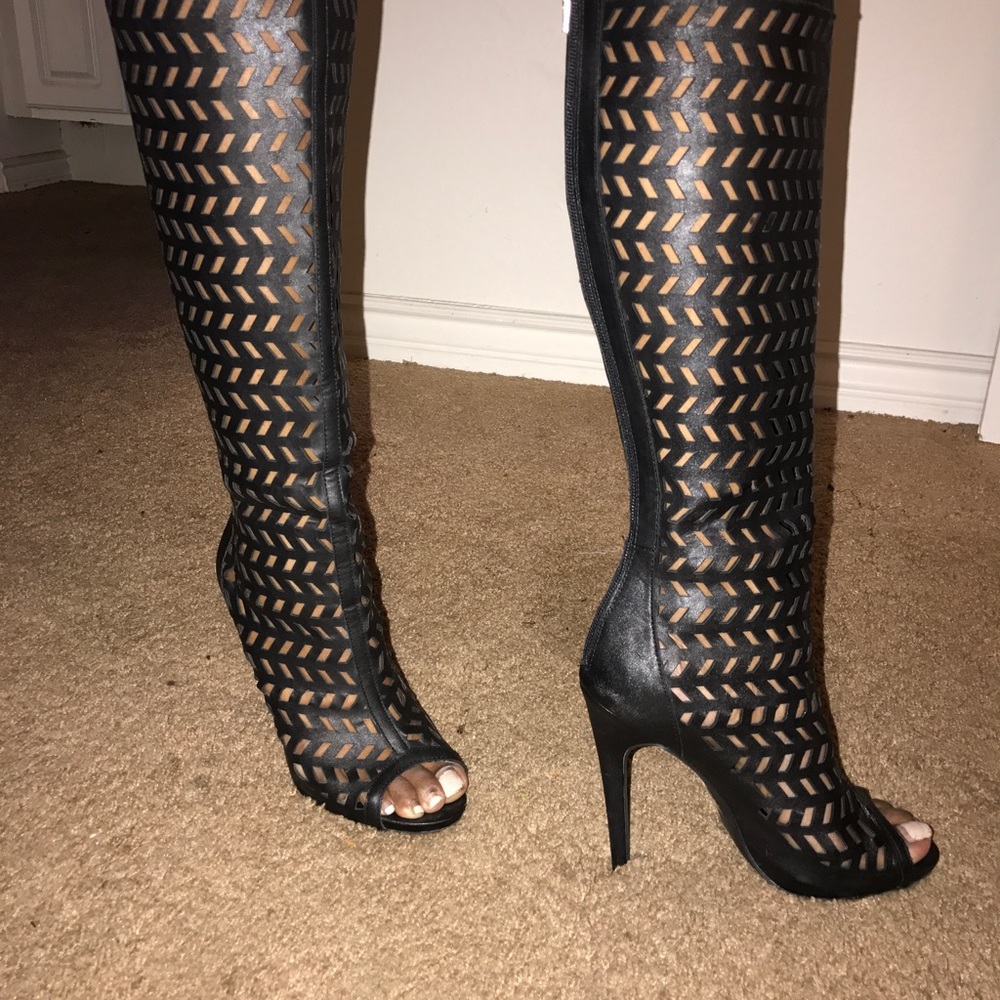 Caged boots