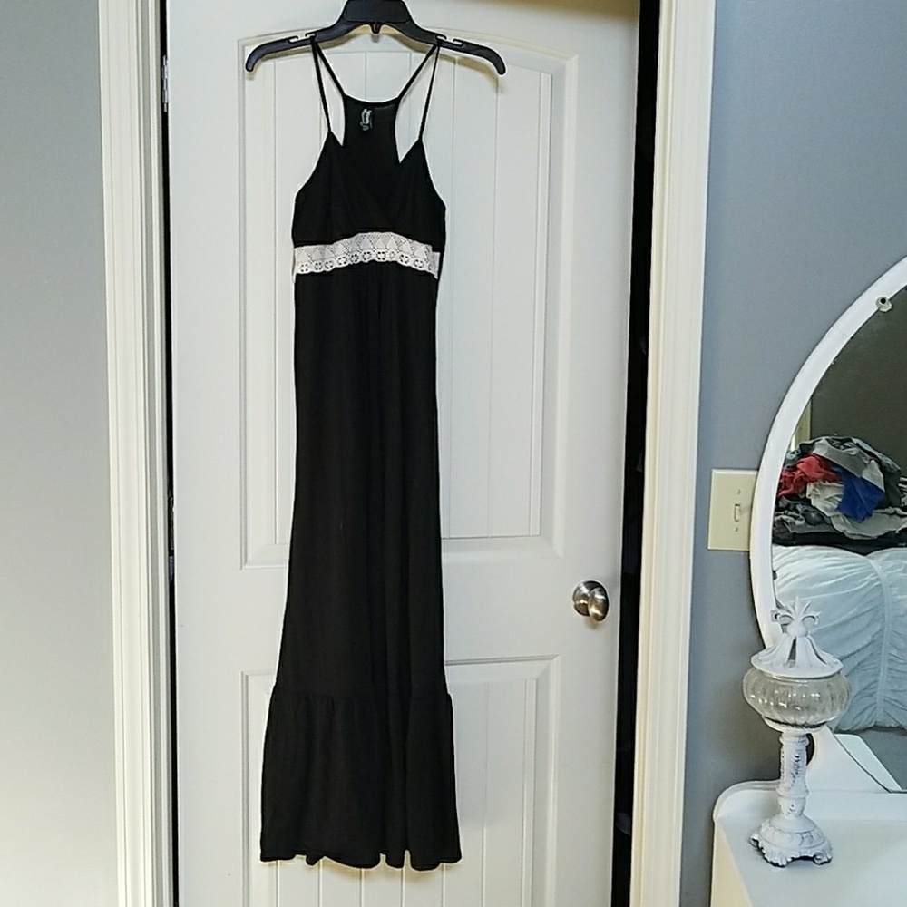 Black maxi dress