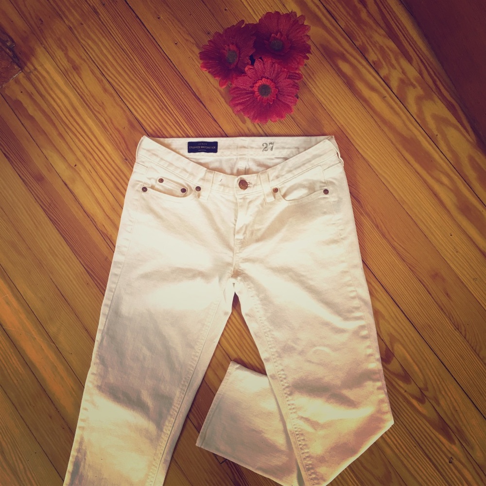 *SOLD* J. Crew Cropped Matchstick White Denim