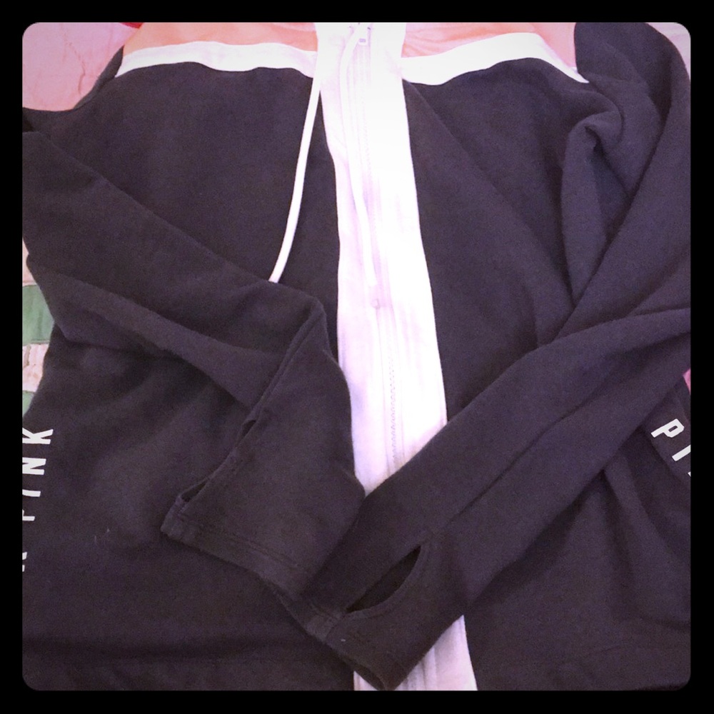 PINK full zip hoodie