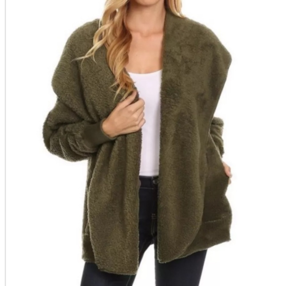 SOLD OUT!  T-Party  hooded cardigan OLIVE