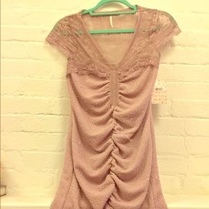 Free People dusty lilac dress with tag F037Z027.