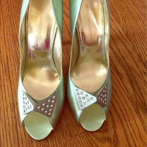 Georgina Goodman authentic Peep toe heels
