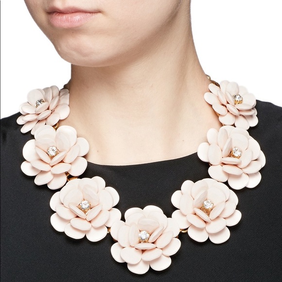 J. Crew Jewelry - NWOT J crew rose beaded brass necklace