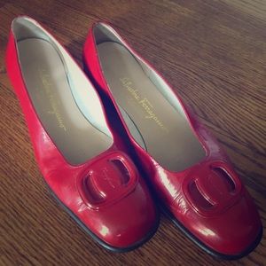Salvatore Ferragamo Authentic Red patent flats