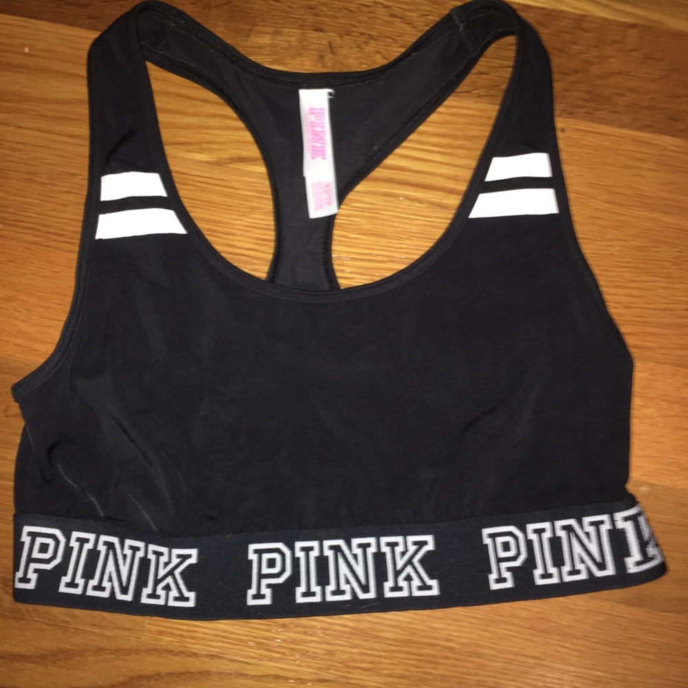 VS PINK LOGO BRALETTE / SPORTS BRA - XS