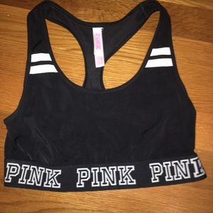 VS PINK LOGO BRALETTE / SPORTS BRA - XS