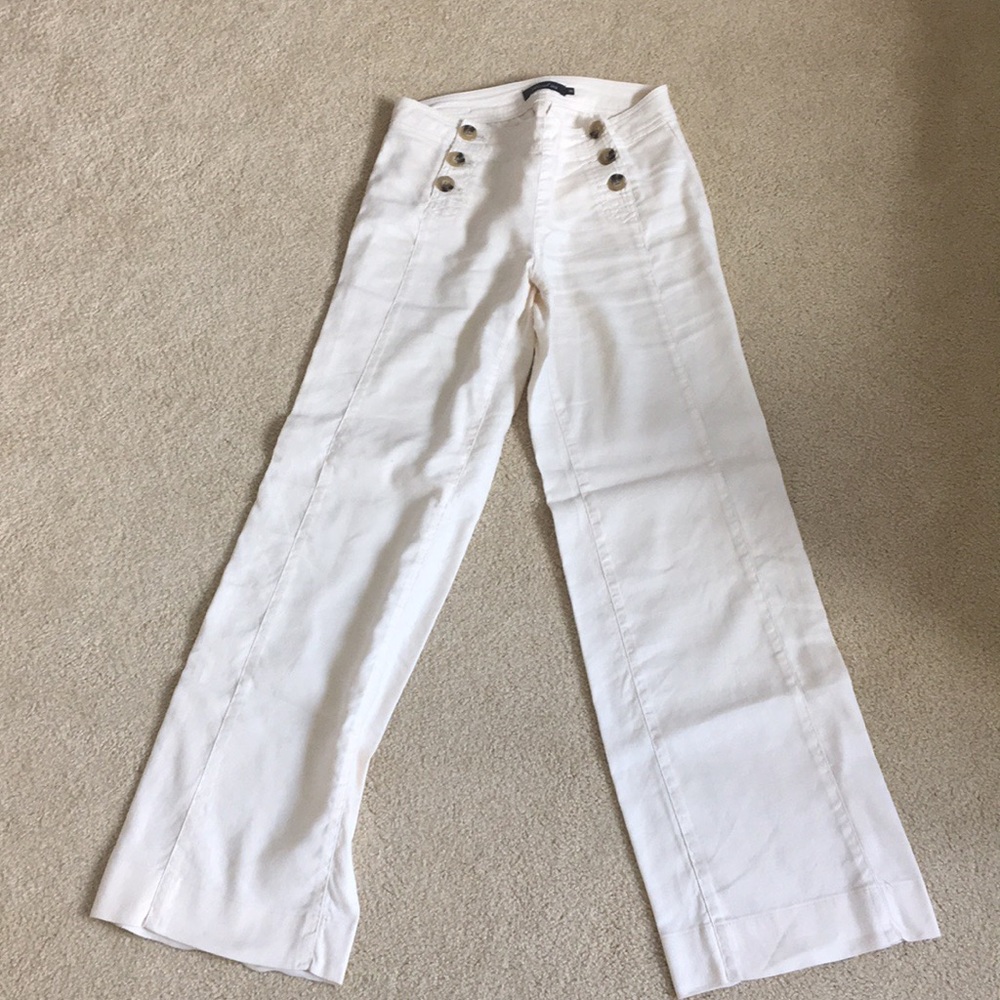 Anthropologie Level 99 Cream pants