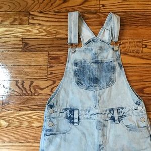 Girls old navy acid wash overalls LG 10/12