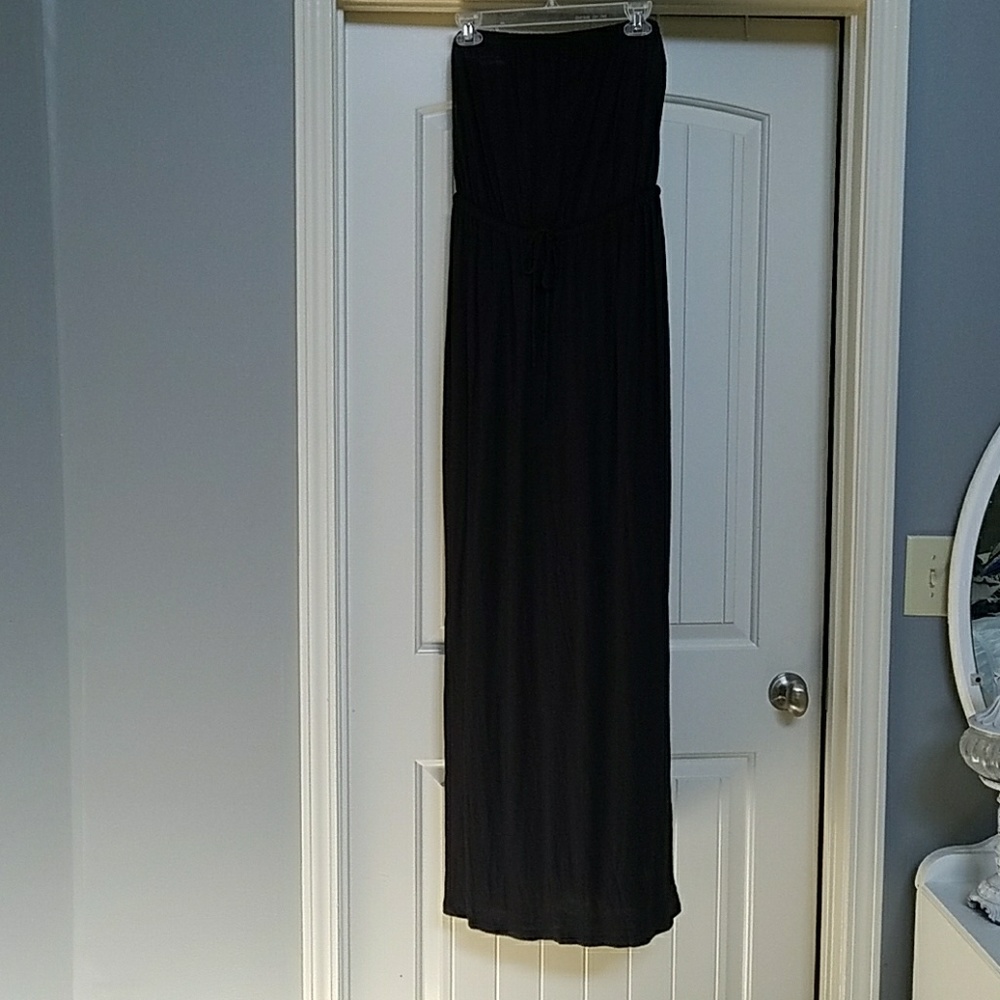 Black cotton maxi