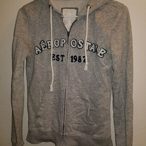Grey aerpostle hoodie