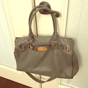 Gray Michael Kors handbag
