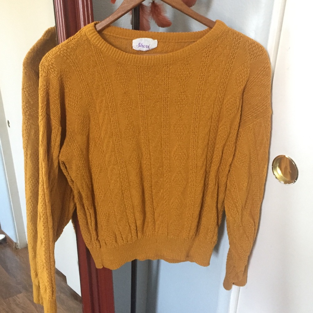 Mustard yellow sweater