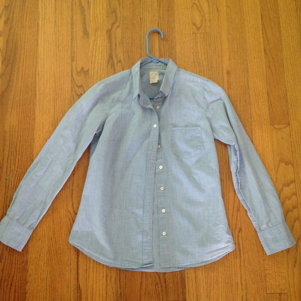 J. CREW Perfect Chambray Button Down