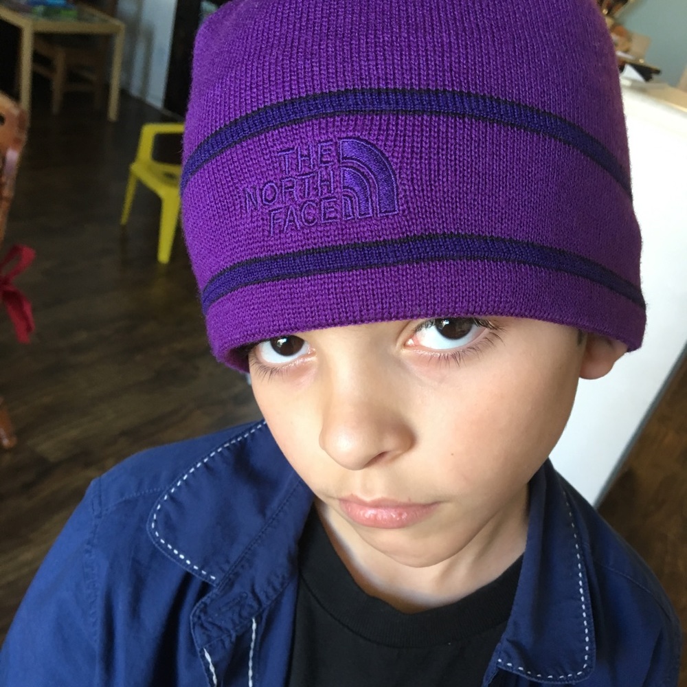 The North Face Unisex Purple Beanie - Picture 2 of 5