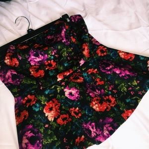 Floral peplum top