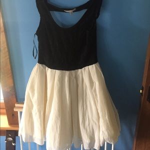 Lace and tulle dress from ASOS. Open back