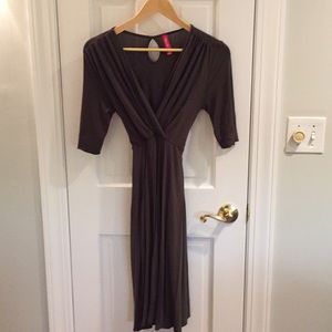 Olive green maternity dress