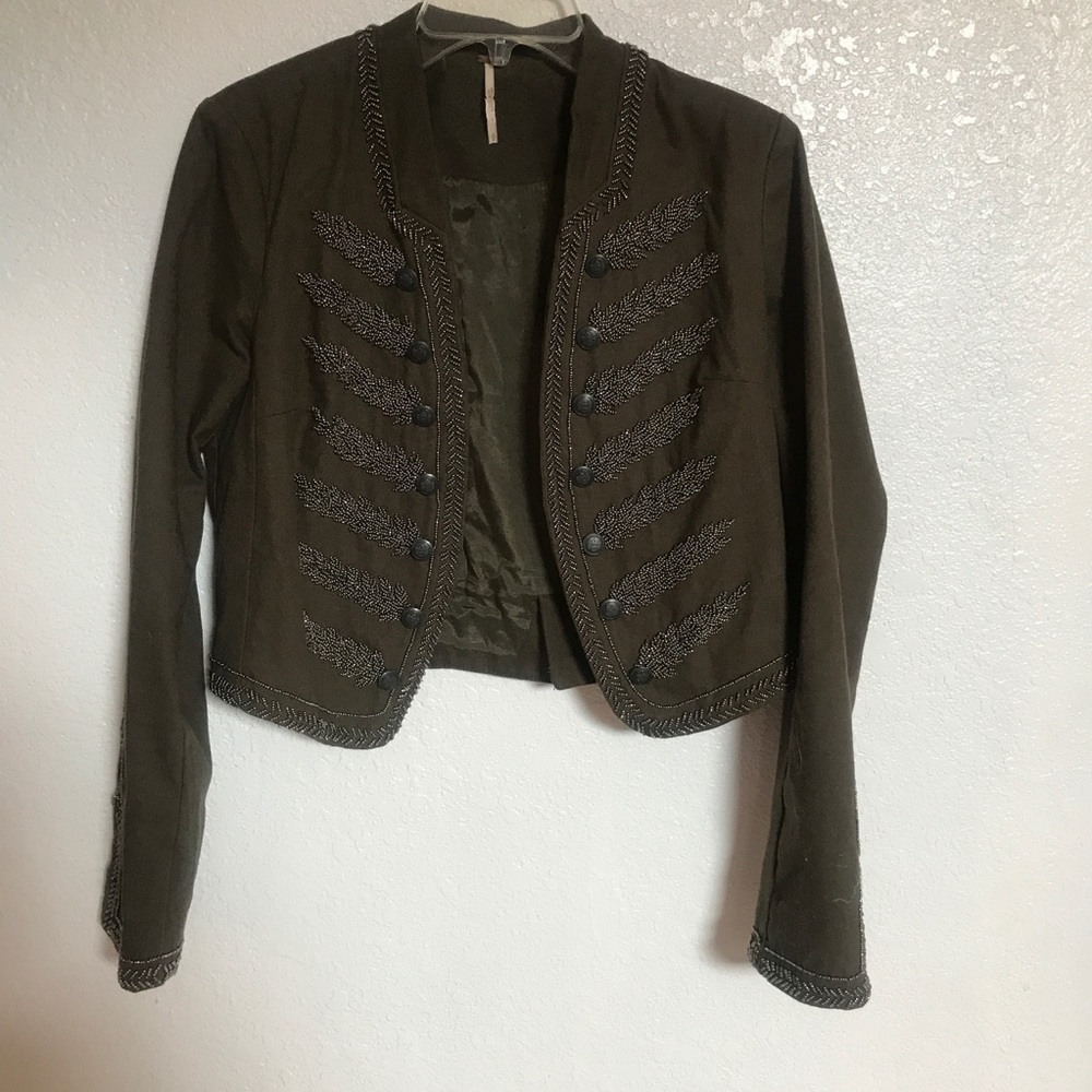 Army green coat