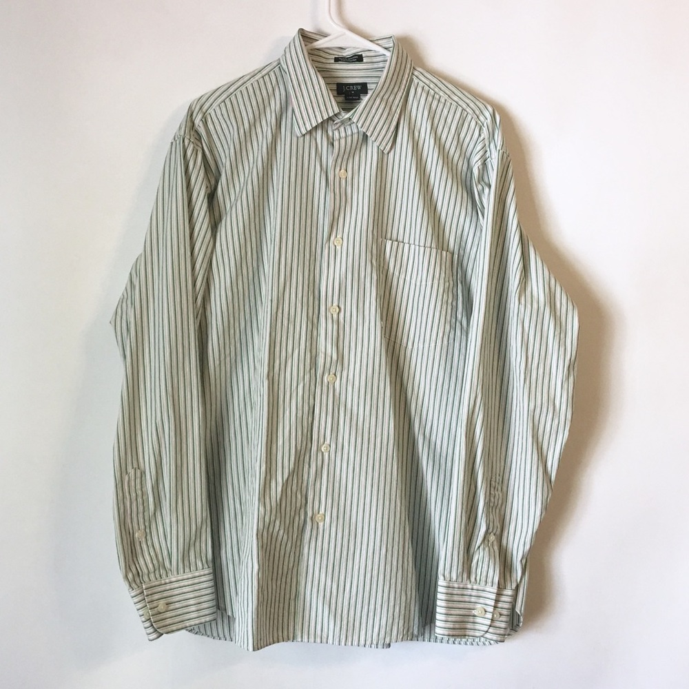 J. CREW 80's 2-Ply Casual Shirt Large 16 - 16 1/2