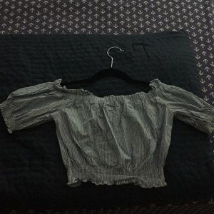 Off the shoulder crop top