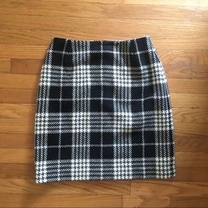 Eddie Bauer wool plaid skirt
