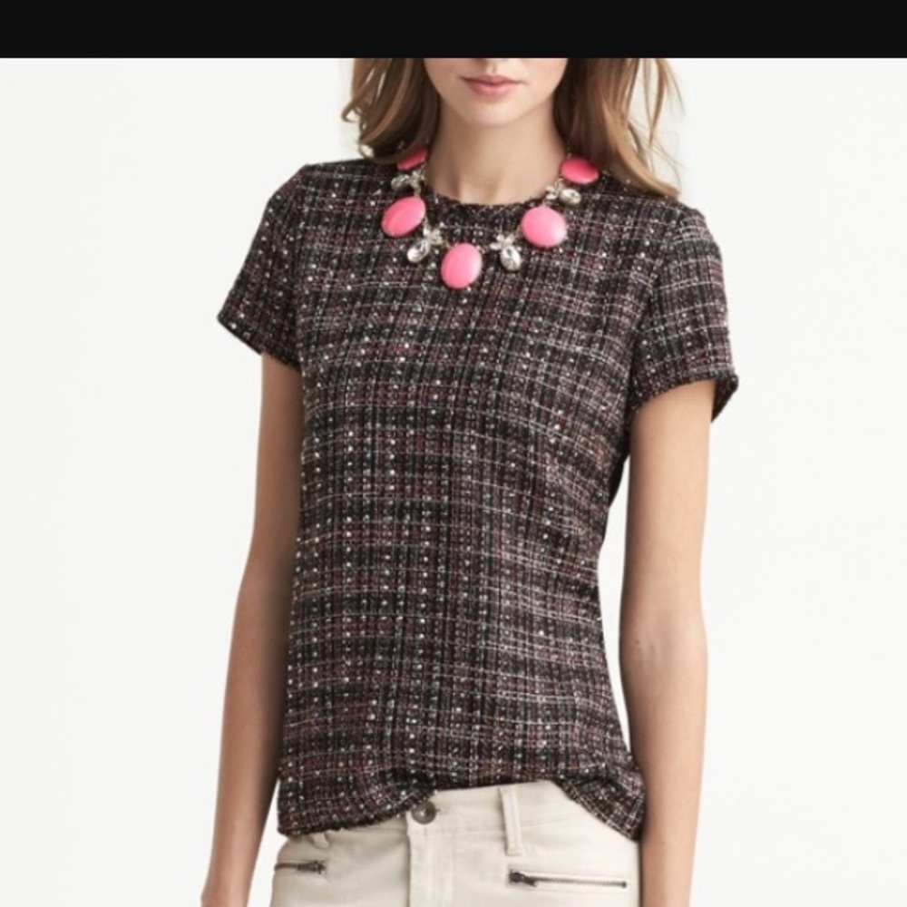 Banana Republic Tweed front blouse