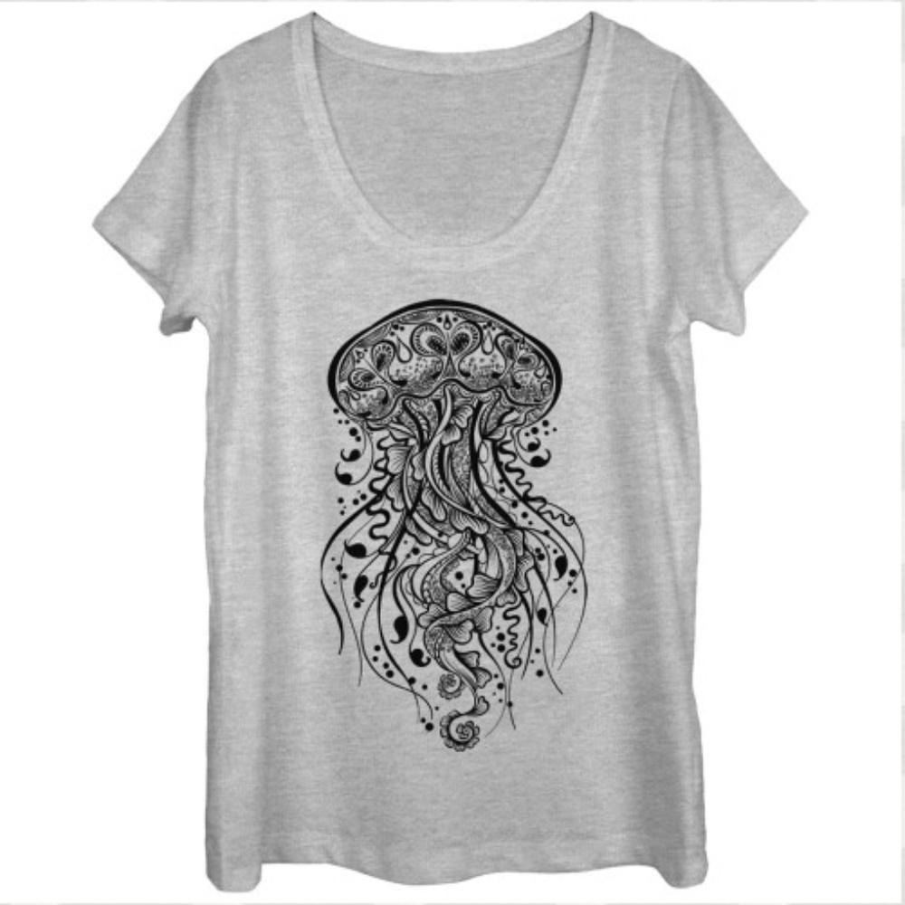 Henna Jellyfish Scoopneck SHIRT
