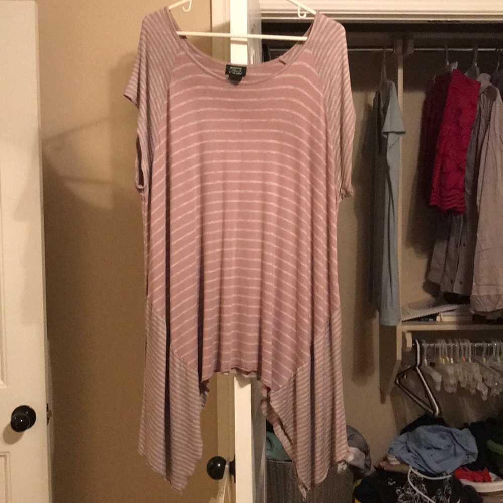 Shannon Ford • Brown and Grey Striped Tunic