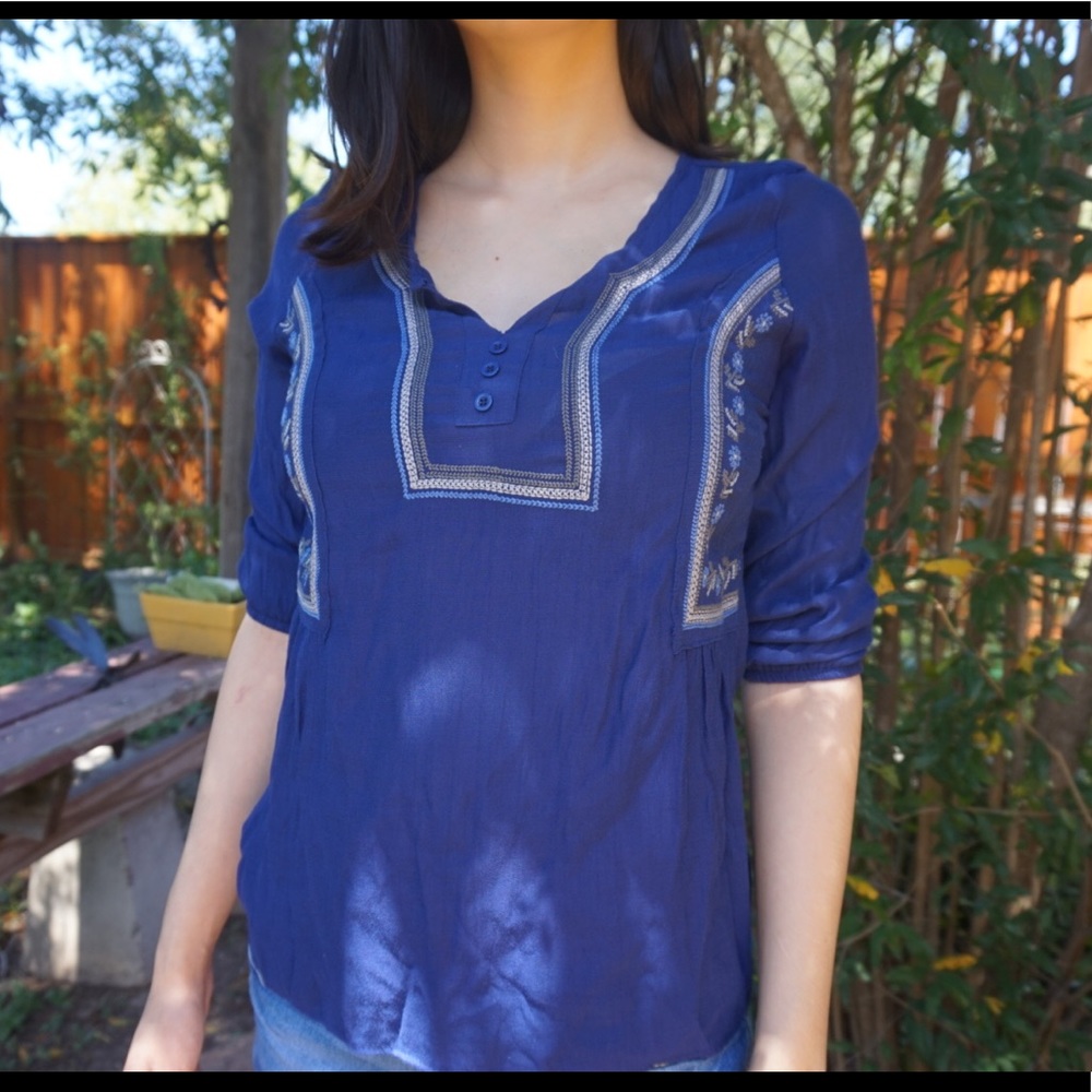 Navy Blue Top