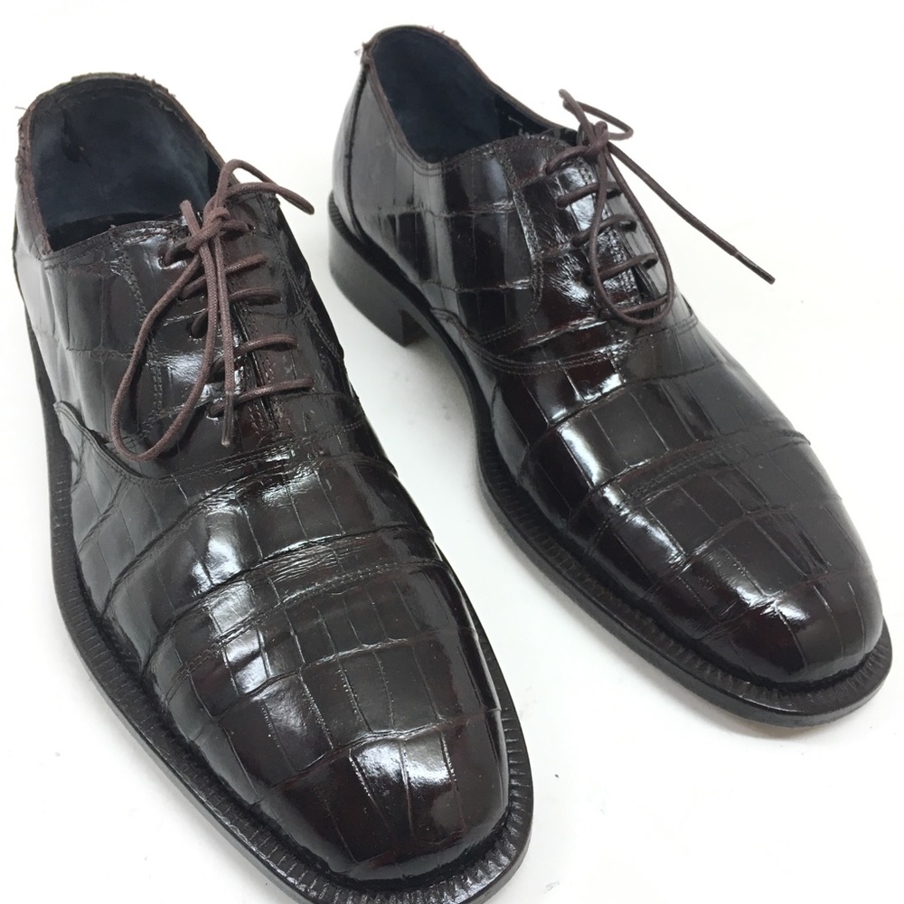 Mauri men baby alligator lace up