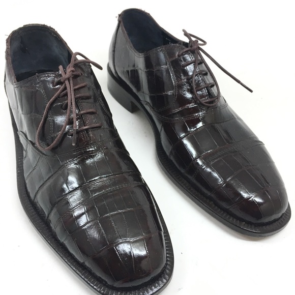 Mauri men baby alligator lace up