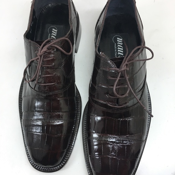 Mauri men baby alligator lace up