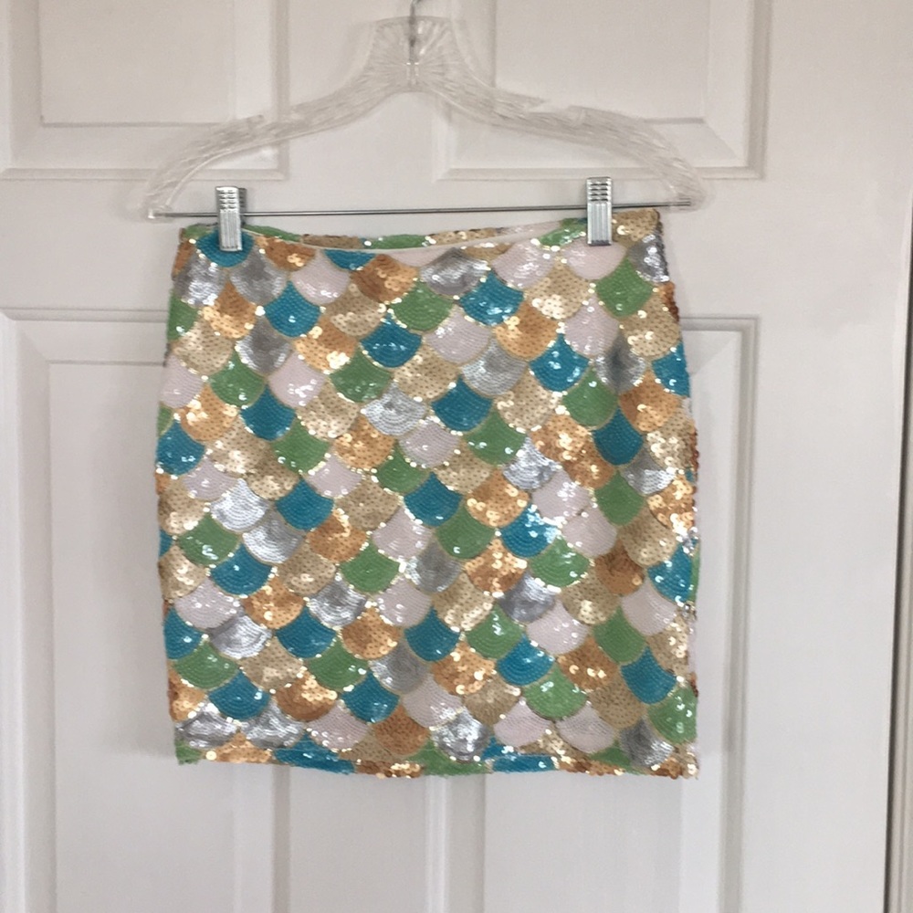 A sequin mermaid skirt