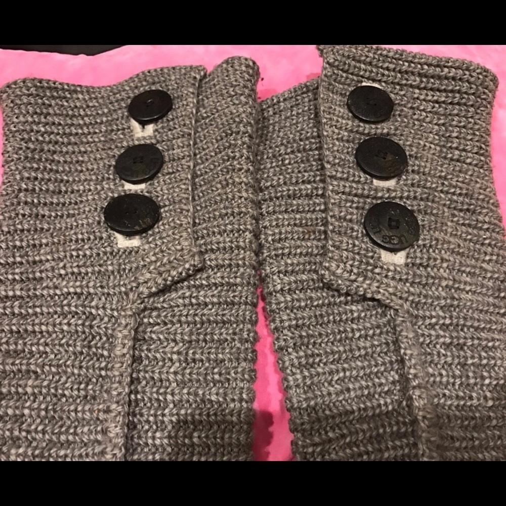 (SOLD) UGG Grey Tall Sweater Boots - Picture 3 of 4