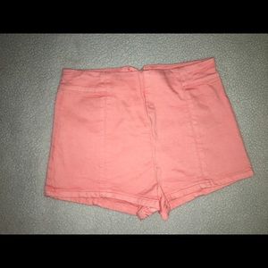 Salmon colored shorts