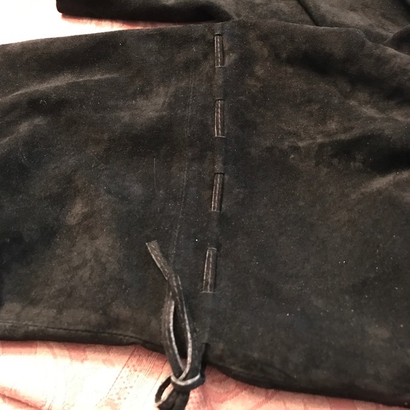 Ralph Lauren butter soft suede leather pants 6p bl - Picture 6 of 6