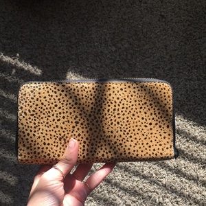 Calf hair wallet