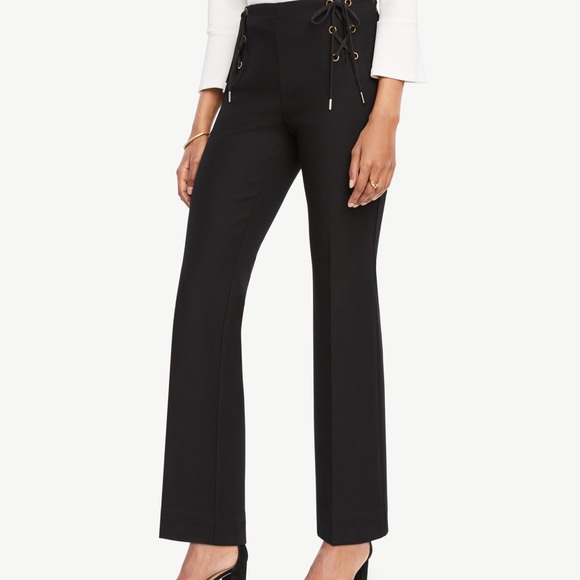 Ann Taylor lace up pants. - Picture 2 of 7