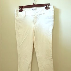 White cropped pant